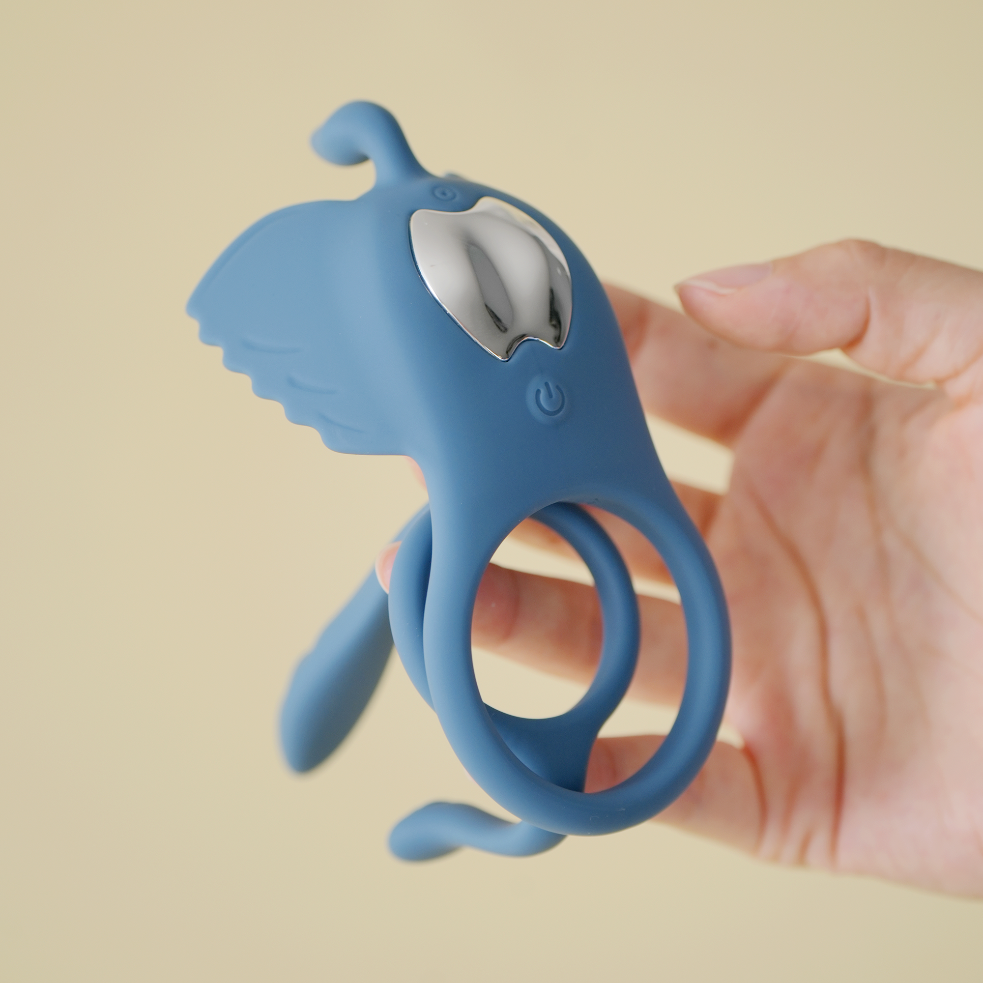 Lovepup Swan Penis Rings Remote Control Version - Blue