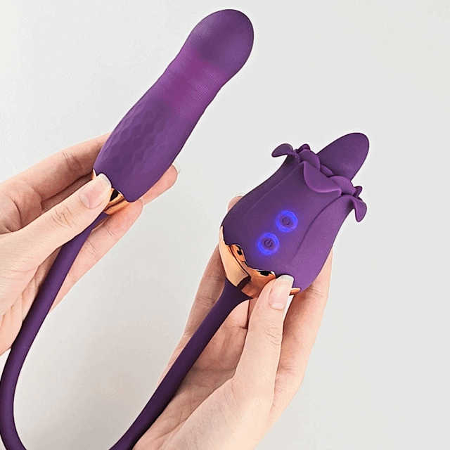 Lovepup Rose Clit Licking Stimulator & Thrusting Egg