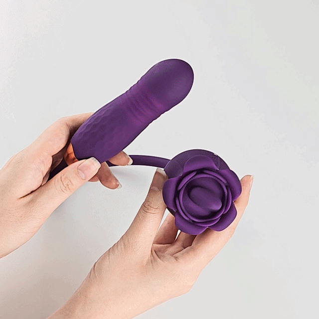 Lovepup Rose Clit Licking Stimulator & Thrusting Egg
