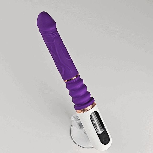 Lovepup Self Thrusting Dildo Machine Remote Control - Purple