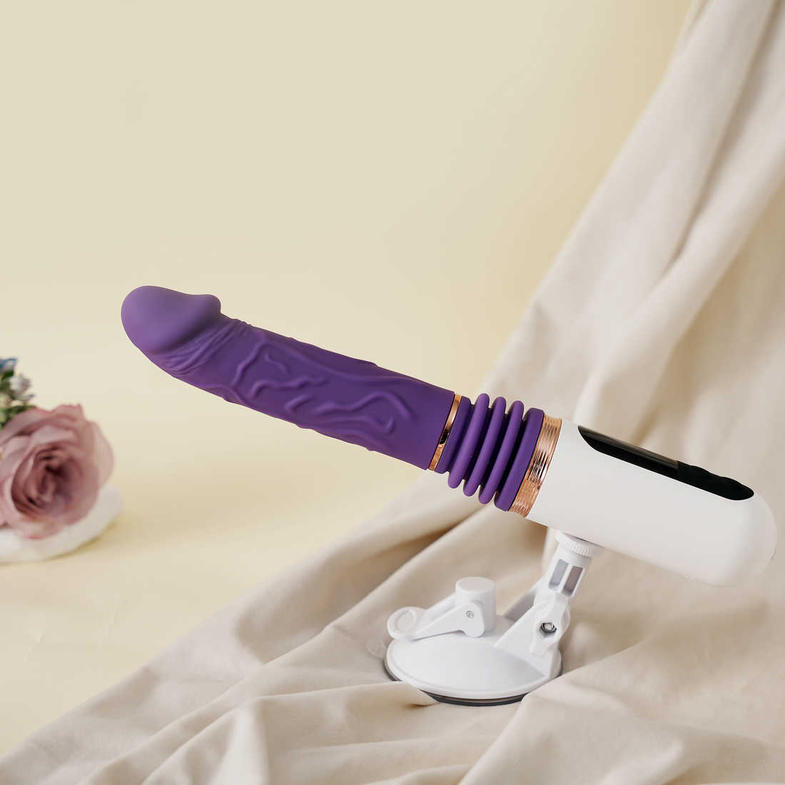 Lovepup Self Thrusting Dildo Machine Remote Control(Purple)