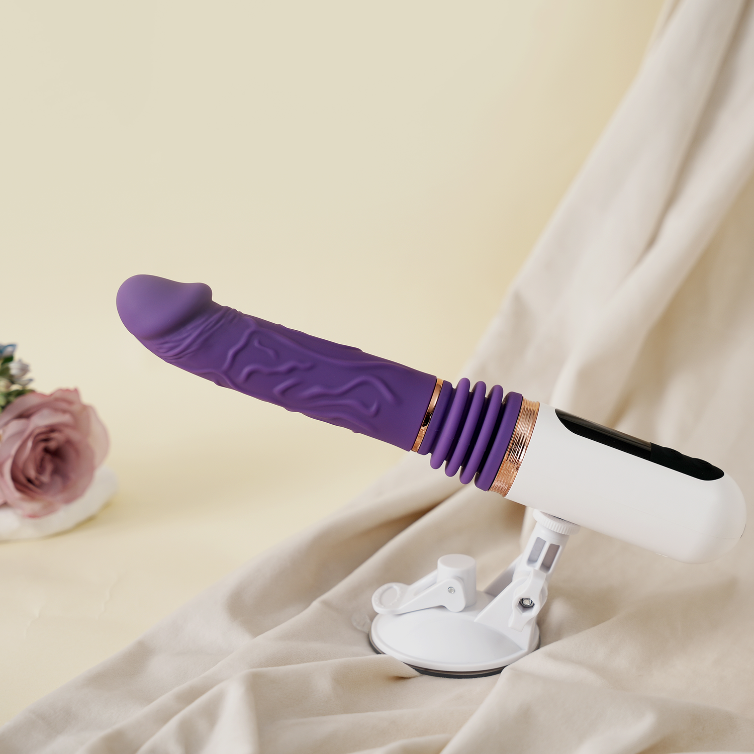 Lovepup Self Thrusting Dildo Machine Remote Control(Purple)