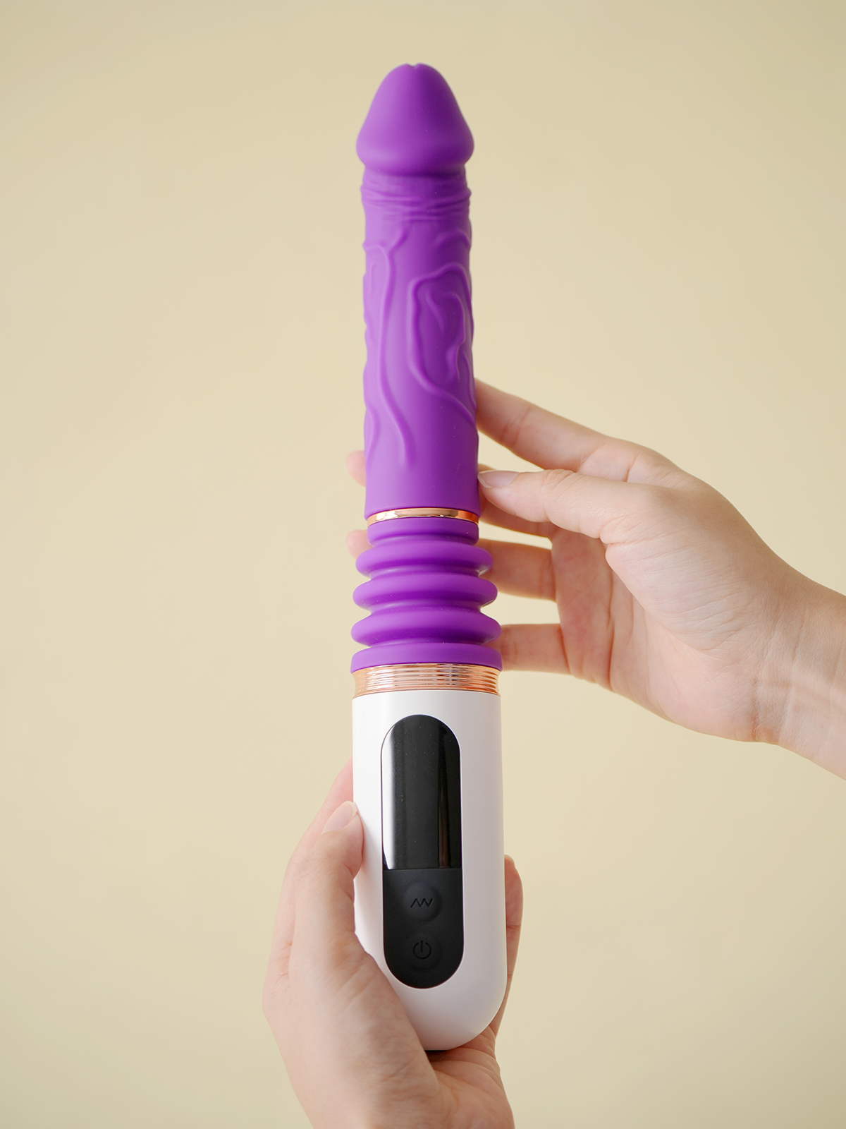 Lovepup Self Thrusting Dildo Machine Remote Control(Purple)