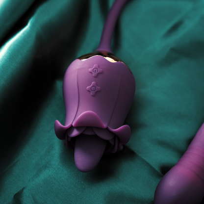 Lovepup Rose Clit Licking Stimulator &amp; Thrusting Egg