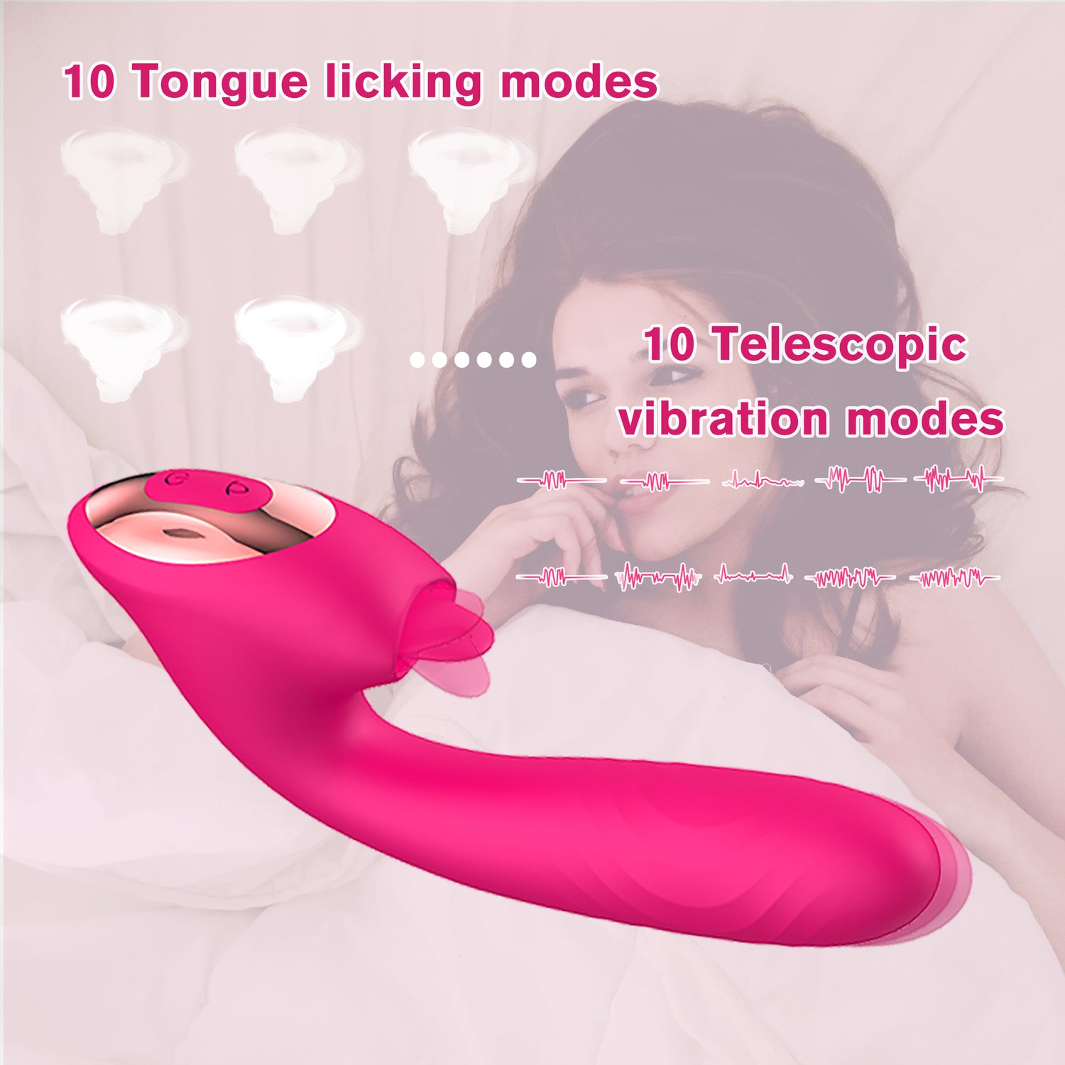 G-spot Vibrator &amp; Tongue Clit Licker