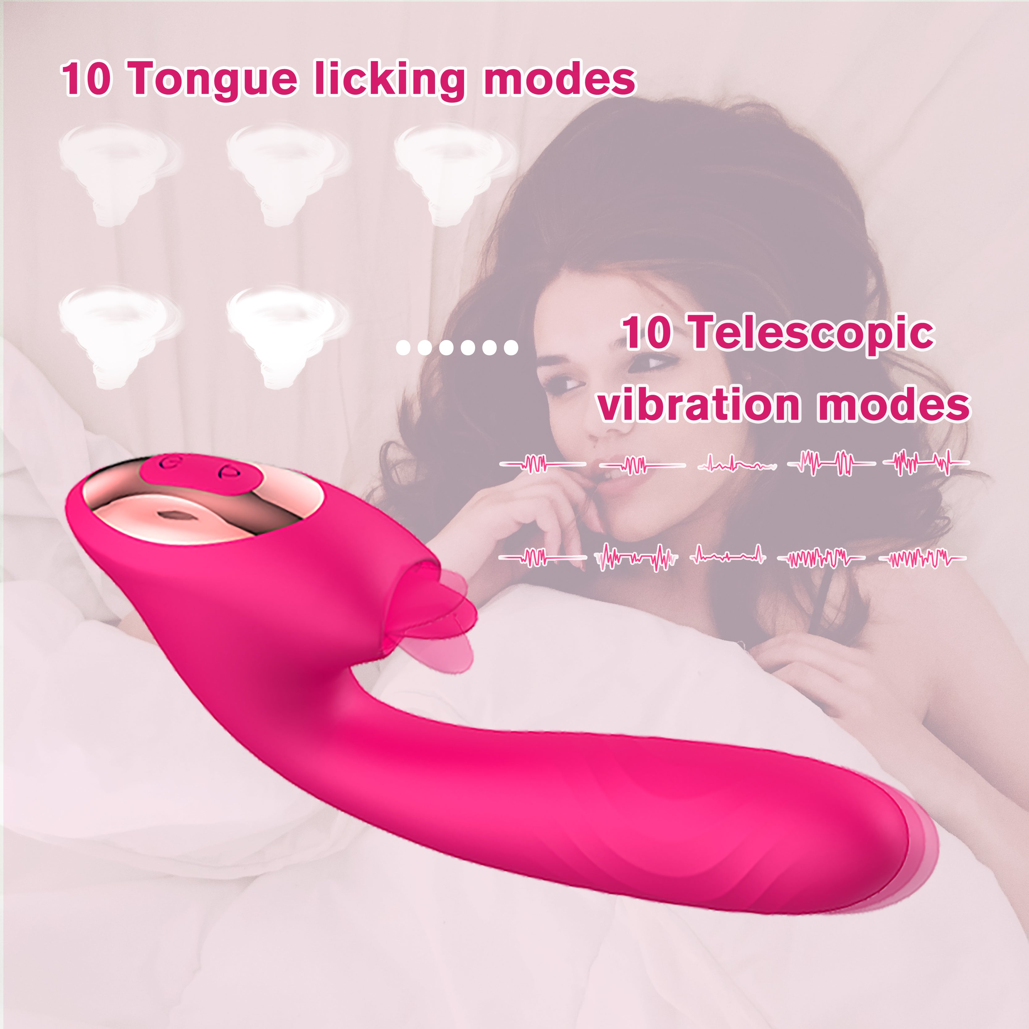 G-spot Vibrator &amp; Tongue Clit Licker