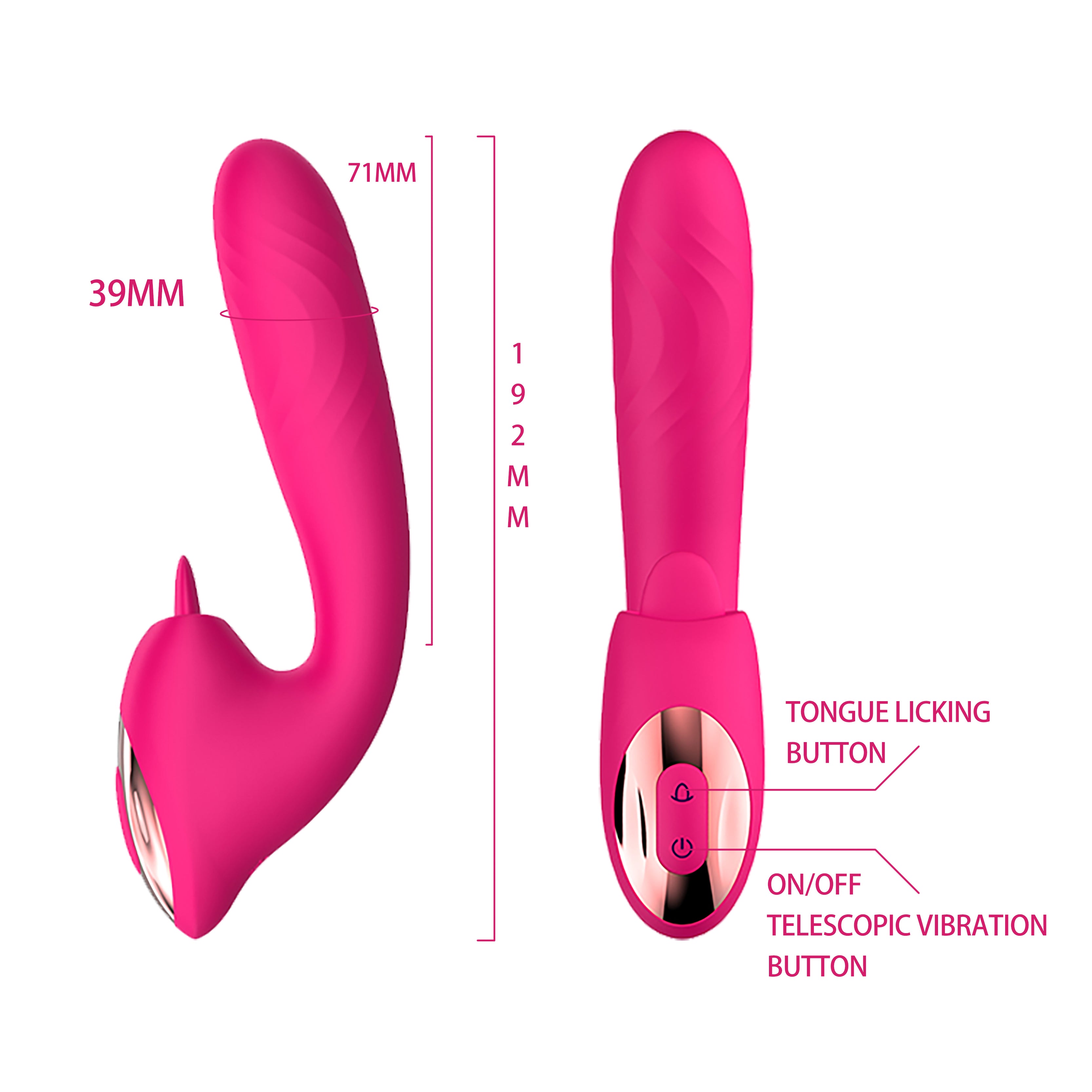G-spot Vibrator &amp; Tongue Clit Licker