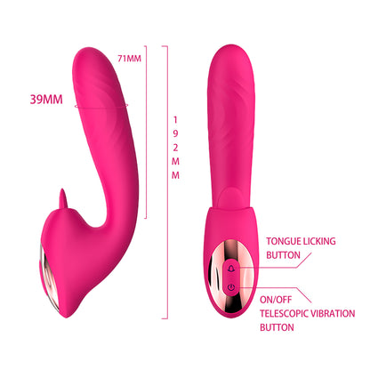 G-spot Vibrator &amp; Tongue Clit Licker